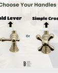 Unlacquered Brass Pot Filler Faucet, Standing Brass Pot Filler