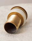 Unlacquered Brass Bathroom Sink Drain With Overflow, Basin Sink Stopper, Pop up Drain