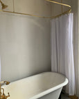 Brass Shower Curtain Rod, Bath Rail for Shower Covering