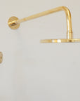 Unlacquered Brass Shower Set, Santorini Style