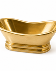 Unlacquered Brass Vessel Sink - Bathtub Style