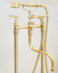 The Classic English Style Telephone Tube Filler, Brass Freestanding Filler
