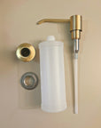 Unlacquered Brass Soap Dispenser