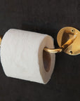 Unlacquered Brass Toilet Paper, Gold Brass & Aged Bronze Finishes