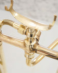 The Classic English Style Telephone Tube Filler, Brass Freestanding Filler