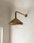 UNLACQUERED SOLID BRASS RAIN SHOWER, DOMED STYLE