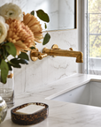 Kensington Unlacquered Brass Wall Mounted Faucet