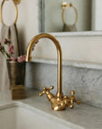 Wenston Single Hole Faucet - Unlacquered Brass