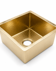 Unlacquered Brass Hammered Sink - Farmhouse kitchen Sink