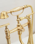The Classic English Style Telephone Tube Filler, Brass Freestanding Filler