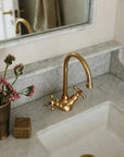 Wenston Single Hole Faucet - Unlacquered Brass