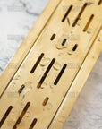 Unlacquered Brass Linear Floor Drain, Solid Brass Rectangular Shower Drain
