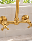 Huntley Wall Mounted Faucet - Unlacquered Brass