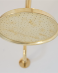 UNLACQUERED SOLID BRASS RAIN SHOWER, DOMED STYLE