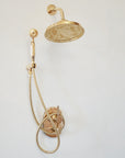 Built in Brass Shower System, Antique Brass Shower Fixtures