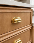 Beverly Cabinet Pull | Solid Unlacquered Brass