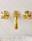 Powder Room Wall Mounted Faucet - Unlacquered Brass
