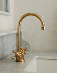 Wenston Single Hole Faucet - Unlacquered Brass