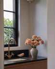Unlacquered Brass Bar Faucet, Single Hole Vanity Faucet
