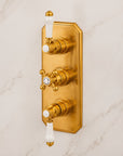 Thermostatic Two Way Shower Valve – Unlacquered Brass