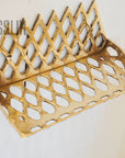 Unlacquered Solid Brass Wall Shelf, Shelf For Bathroom