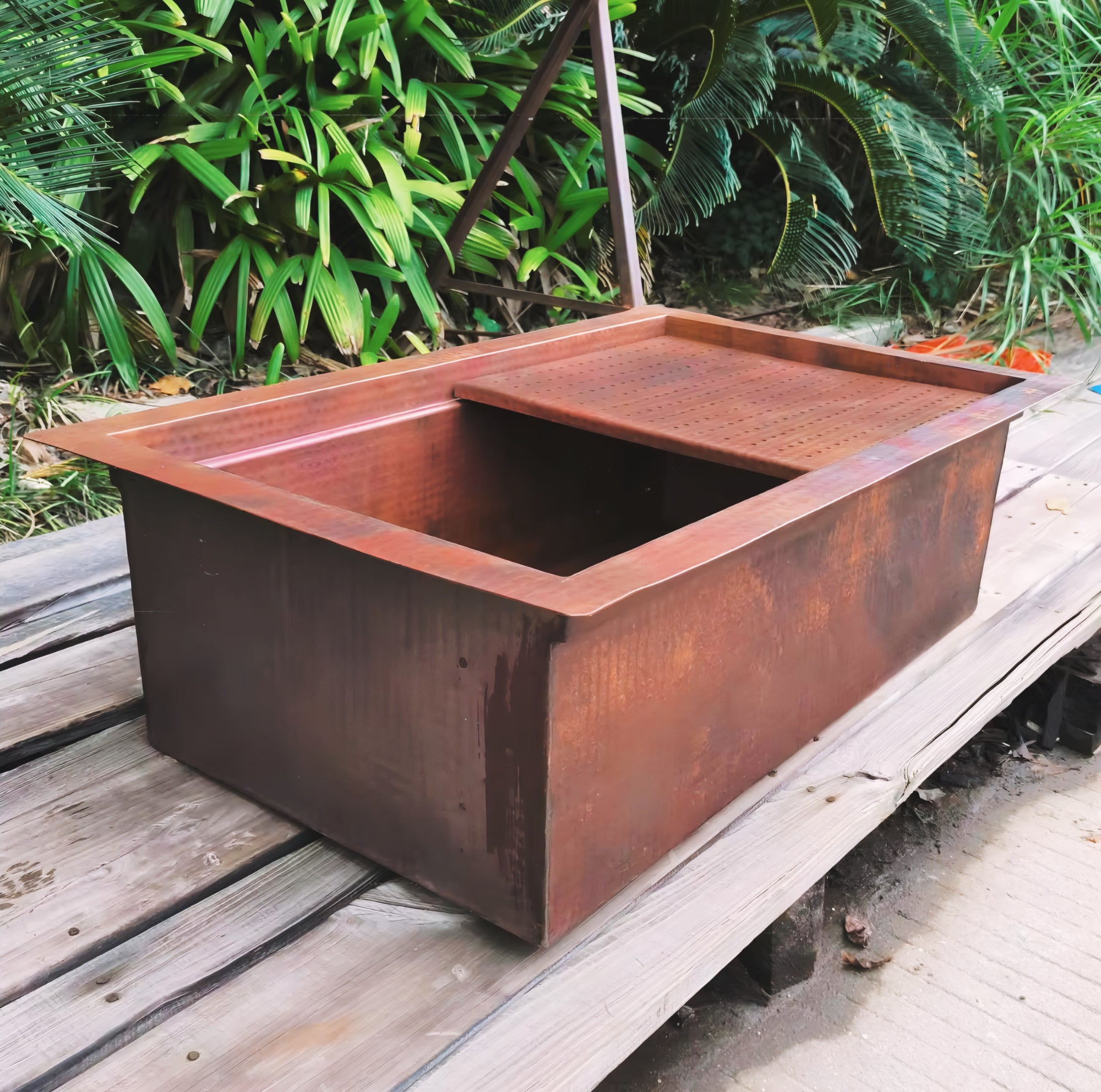 Double Copper Farmhouse Kitchen Sink