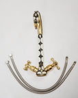 Unlacquered Brass and Resin Bar Faucet