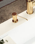Unlacquered Brass Soap Dispenser