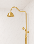 Unlacquered Brass Delta Vintage Shower