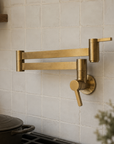 Denver Brass Pot Filler - Unlacquered Brass