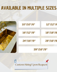 Unlacquered Brass Island Solid Undermount Sink