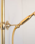 Unlacquered Brass Exposed Shower - High Pressure System Shower