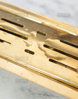 Unlacquered Brass Linear Floor Drain, Solid Brass Rectangular Shower Drain