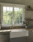 Unlacquered Victorian Brass Bridge Faucet