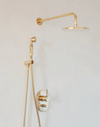 Unlacquered Brass Shower Set, Santorini Style