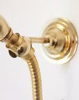 Unlacquered Brass Exposed Shower - High Pressure System Shower
