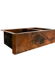 Double Bowl Copper Farmhouse Kitchen Sink
