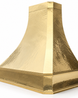 Custom size solid brass range hood cover