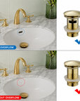 Bottle P Trap for Bathroom Sink – Unlacquered Brass