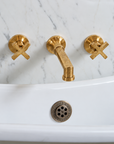 Delta Tub Filler | Unlacquered Brass
