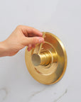 Brass Wall Mount 8 Inch Rainfall Round Shower Faucet with Rough-in Valve and Trim Kit (1.8GPM)