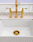 Kitchen Sink Garbage Disposal Flange & Stopper – Unlacquered Brass