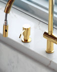 Unlacquered Brass Soap Dispenser