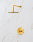 The Brasslik Single Function Shower - Unlacquered Brass