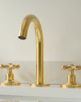 Unlacquered Brass Three Holes Faucet - Bath Faucet