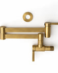 Denver Brass Pot Filler - Unlacquered Brass