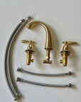Unlacquered Brass Dublin Bathroom Faucet