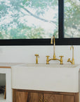 Unlacquered Victorian Brass Bridge Faucet
