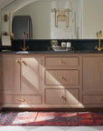 Unlacquered Brass Bar Faucet, Single Hole Vanity Faucet