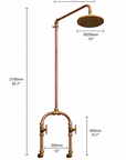 Outdoor Solid Copper Shower - Malibo